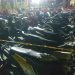 Ratusan sepeda motor diamankan di Polres Pohuwato usai kericuhan aksi unjuk rasa, Kamis (21/9/2023).