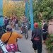 Petugas Kepolisian mengamankan situasi di Desa Tulabolo pasca insiden pembacokan seorang penambang di lokasi tambang tradisional Suwawa. (istimewa)