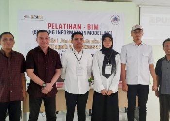 Pembukaan pelatihan BIM yang diselenggarakan oleh Fakultas Teknik UNG dan diikuti oleh Mahasiswa tingkat akhir dan alumni Fakultas Teknik, Senin (4/9/2023) (istimewa)