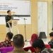 Kepala BPS Provinsi Gorontalo, Mukhamad Mukhanif memberikan sambutan pada kegiatan Pelatihan Petugas PL-KUMKM BPS Kabupaten Gorontalo Utara Tahun 2023, bertempat di El-Madinah Hotel Mess Haji Gorontalo, Selasa (05/09/23). (hms/bps)