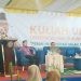 Rektor UNBITA Gorontalo, Dr. Ellys Rachman memberikan sambutan sekaligus membuka perkuliahan semeter Ganjil tahun akademik 2023-2024, Senin (11/9/2023) (muhajir/gopos)