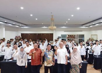 Pembukaan pelaksanaan kegiatan Fasilitasi Uji Kompetensi dan Sertifikasi Lulusan Perguruan Tinggi Bidang Konstruksi (dok. ung)