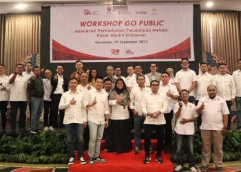 Pelaksanaan Workshop Go-Publik untuk mendorong perusahaan di Gorontalo bisa IPO di bursa saham Indonesia. foto istimewa