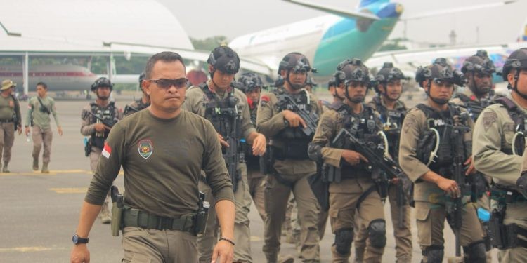 AKBP Muhammad Alli saat menjadi Komandan di Satuan Brimob sebelum menjabat Kapolres Bone Bolango. (Foto Istimewa)