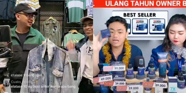 Tangkapan layar penjualan melalui tik-tok shop (tiktok)