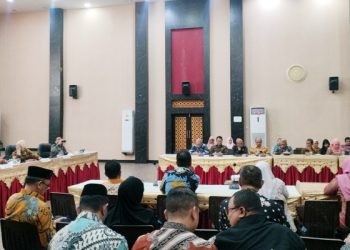 Launching Penerapan Srikandi (Sistem Informasi Kearsipan Dinamis Terintegrasi) dilingkungan Pemerintah Kota Gorontalo, di BLY Kota Gorontalo, Senin (2/10/2023).