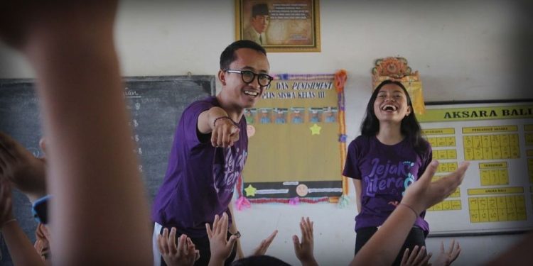 Gede Andika, pengagasa KREDIBALI dalam kegiatan Jejak Literasi Bali. (dok. IG/Jejak Literasi Bali)