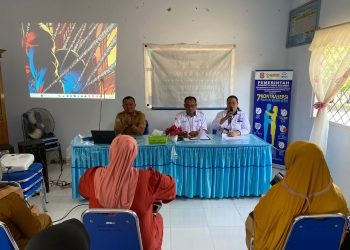 PKB Kecamatan Suwawa saat menggelar mini lokakarya dengan menggandeng DPC Persatuan Ahli Gizi Indonesia (Persagi) Bone Bolango dalam rangka intensifikasi penanganan stunting hingga tingkat desa, Senin (30/10/2023). (Foto AFK)