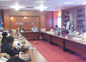 rapat persiapan HPN 2024 di Kantor PWI Pusat, Gedung Dewan Pers, Jalan Kebon Sirih No 34, Jakarta, Rabu (25/10/2023)