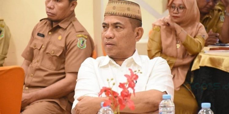 Wakil Ketua DPRD Kota Gorontalo Rivai Bakusu saat menghadiri Forum P4GN.