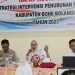 Rapat Koordinasi Strategi Intervensi Penurunan Stunting Kabupaten Bone Bolango tahun 2023, di Aula Dinas Perpustakaan Daerah Bone Bolango, Jumat (13/10/2023). (Foto Yudi)