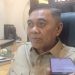 Ketua Komisi I Deprov Gorontalo, AW Thalib saat memberikan keterangan terkait batalnya raker tentang permohonan hibah, Senin (16/10/2023)  (muhajir/gopos)