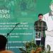 Kepala BPS Provinsi Gorontalo, Mukhamad Mukhanif memberikan pemaparan pada rakor verifikasi hasil pengolahan data ST2023, Senin (16/10/2023) di Hotel Grand Q Kota Gorontalo (vivi/hms)