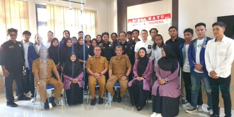 Pelepasan mahasiswa magang MBKM mandiri Fakultas Teknik dan Sains UNBITA Gorontalo, Senin (16/10/2023) (agum/hms)
