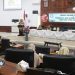 Jajaran Sekretariat DPRD Provinsi Gorontalo saat mengikrarkan netralitas ASN yang dipimpin oleh Sekretaris Dewan, Sudarman Samad, Selasa (24/10/2023) (engki/gopos)