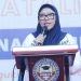 Ketua Yayasan Bina Taruna Gorontalo, Hj. Sri Nunaningsi Rachman memberikan sambutan pada pembukaan perayaan dies natalis kedua Universitas Bina Taruna (UNBITA) Gorontalo, Jumat (20/10/2023). (agm/hms)