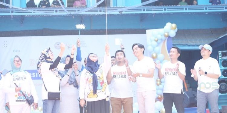 Perayaan Dies Natalis UNBITA Gorontalo ke-dua tahun oleh Civitas Akademika UNBITA, Jumat (20/10/2023) (agum/hms)