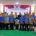 Fory Naway bersama pengurus PGRI Kabupaten Gorontalo usai kegiatan Konkercab, Selasa (17/10/2023).