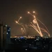Serangan misil Israel di jalur Gaza, Palestina.(AFP/suara.com)
