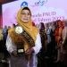 Bunda PAUD Provinsi Gorontalo Fima Agustina usai menerima penghargaan Bunda PAUD Terbaik Nasional kategori Wiyata Darma Utama.