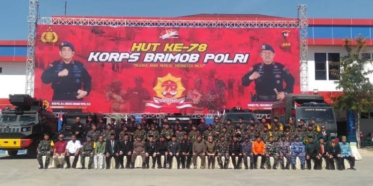 Perayaan HUT Ke-78 Brimob yang dilaksanakan Polda Gorontalo, Kamis (16/11/2023)