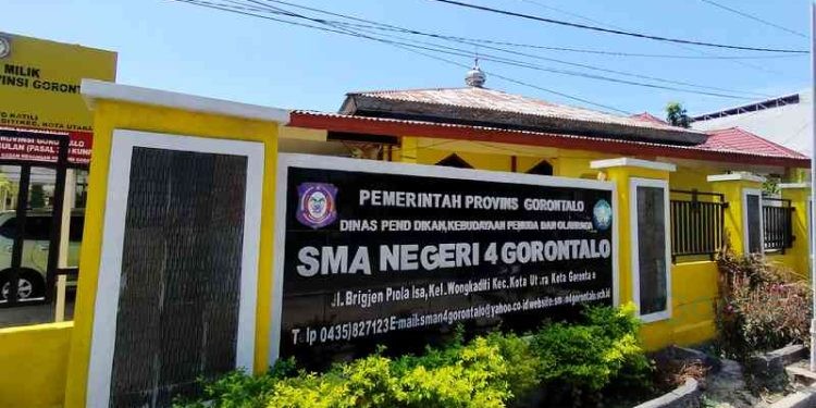 SMA Negeri 4 Gorontalo. (Putra/Gopos)