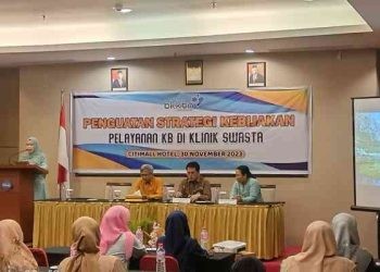 Kegiatan Penguatan Strategi dan Kebijakan Pelayanan KB bagi Klinik Swasta di Hotel CityMall Gorontalo, Kamis (30/11/2023).