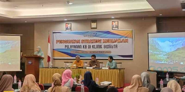 Kegiatan Penguatan Strategi dan Kebijakan Pelayanan KB bagi Klinik Swasta di Hotel CityMall Gorontalo, Kamis (30/11/2023).