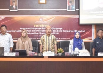 Rapat Koordinasi penetapan titik APK yang dilaksanakan oleh KPU Kabupaten Gorontalo, Sabtu (18/11/23)