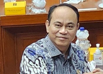 Menteri Komunikasi dan Informatika Budi Arie Setiadi di Gedung Nusantara II Komplek DPR RI, Jakarta Pusat, Rabu (22/11/2023). (ANTARA/Livia Kristianti)