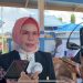 Plt Bupati Merlan S. Uloli saat diwawancarai usai mencangangkan Kampung KB di Halaman Kantor Camat Bulango Selatan, Jumat (10/11/2023). (Foto Adit)