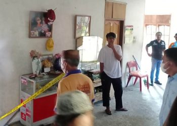 Polresta Gorontalo Kota melakukan olah tempat kejadian perkara penemuan mayat lansia di Kelurahan Limba U II, Kecamatan Kota Selatan, Kota Gorontalo, Senin (27/11/2023).