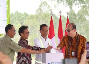 Presiden Joko Widodo melakukan pencanangan pembangunan Rumah Sakit di IKN, Rabu (1/11/2023).(BMI Setpres)
