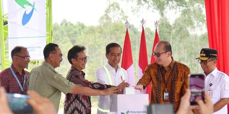Presiden Joko Widodo melakukan pencanangan pembangunan Rumah Sakit di IKN, Rabu (1/11/2023).(BMI Setpres)