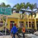 Sisa-sisa reruntuhan pasca kebakaran di SMA Negeri 4 Kota Gorontalo. (F. Putra/gopos)