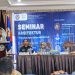 Pembukaan seminara asristektur yang diselenggaran oleh Himpunan Mahasiswa Arsitektur UNBITA, Senin (6/11/2023) (muhajir/gopos)