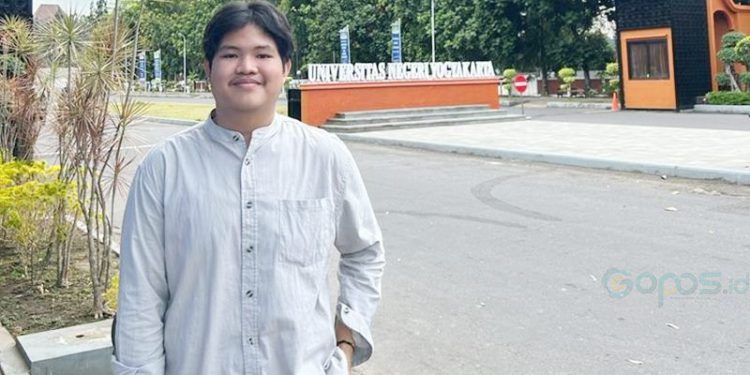 Regi Mokodongan, Mahasiswa UNBITA yang berhasil lolos dalam program wirausaha merdeka yang dilaksanakan oleh Kemendeikbudristek (dok. unbita)