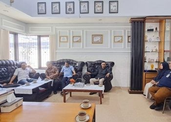Kunjungan Komisi I Deprov Gorontalo di KPU Bone Bolango, Selasa (21/11/2023) (muhajir/gopos)