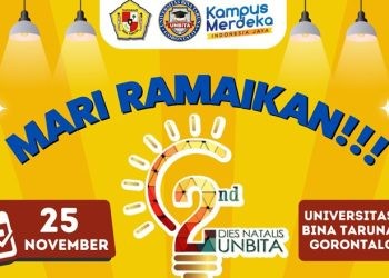 Yuk! ramaikan dies natalis kedua tahun UNBITA Gorontalo (istimewa)
