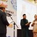 Ketua Yayasan Bina Mandiri Gorontalo, Dr. Ir. H. Azis Rachman MM melantik Dr. Titin Dunggio sebagai Rektor UBM Gorontalo periode 2025-2027, Kamis (30/11/2023) (dok. ubm)
