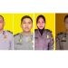 Empat anggota polisi yang di PTDH oleh Kapolda Gorontalo.