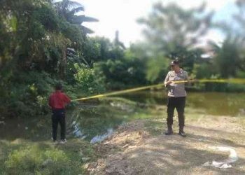 Seorang siswi kelas 5 SD di Kota Gorontalo tewas tenggelam di bekas penggalian Batu Bata di Kelurahan Bulotadaa Barat, Kecamatan Sipatana, Kota Gorontalo, Selasa 5/12/2023.