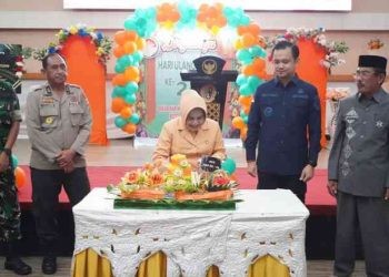 Wakil Walikota Gorontalo, Ryan Kono memberikan pesan ke Dharma Wanita Persatuan (DWP) Kota Gorontalo di usianya yang ke 24.