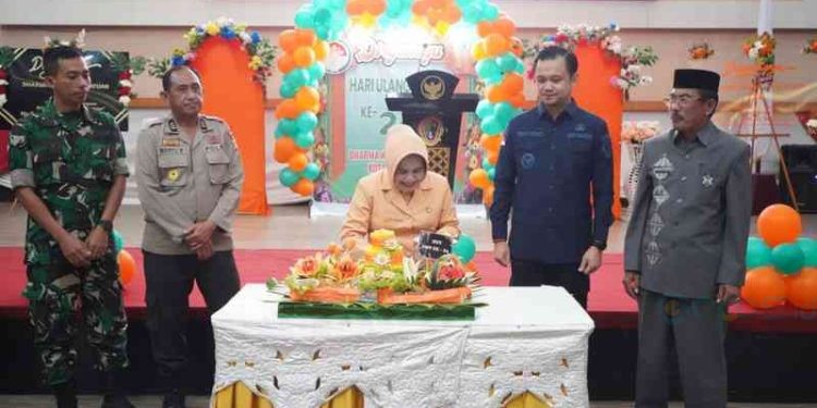 Wakil Walikota Gorontalo, Ryan Kono memberikan pesan ke Dharma Wanita Persatuan (DWP) Kota Gorontalo di usianya yang ke 24.