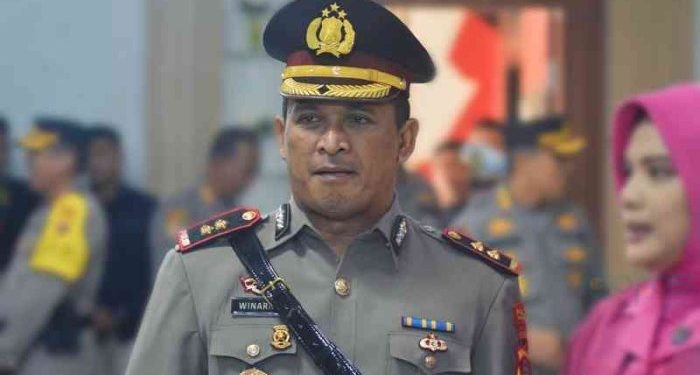 Kapolres Pohuwato AKBP Winarno, yang sebelumnya menjabat sebagai Kepala Sub Direktorat Penegakan Hukum (Kasubdit Gakkum) Direktorat Polisi Perairan dan Udara Polda Gorontalo.