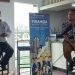Kepala Unit Implementasi Pengelolaan Uang Rupiah Kantor Perwakilan Bank Indonesia Provinsi Gorontalo, Arman Johansyah (kiri) bersama Deputi Perwakilan Bank Indonesia Provinsi Gorontalo, Ridwan Nurjamal, memberikan penjelasan kesiapan BI menjelang Nataru di Provinsi Gorontalo