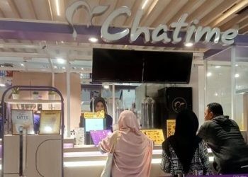 Gerai Chatime yang ada di lantai 1 Citimall Gorontalo. (Sari/gopos)