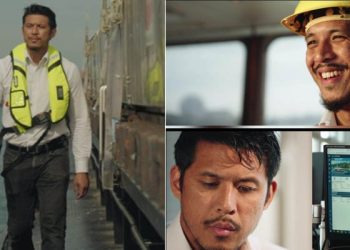 Faisal Farhan Hiola yang akrab disapa Fais Nemsa melakoni akting sebagai bintang iklan penggerak ekonomi pelabuhan.(istimewa)