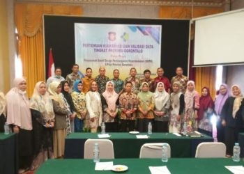 Pertemuan Koordinasi dan Validasi Data Tingkat Provinsi Gorontalo dalam rangka penyusunan Grand Design Pembangunan Kependudukan 5 Pilar.