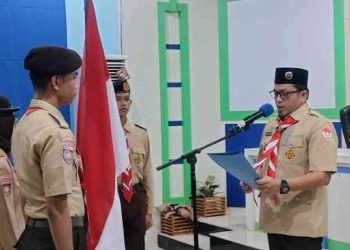 Satuan Karya Pramuka Pengawasan Obat dan Makanan Kota Gorontalo resmi dilantik.